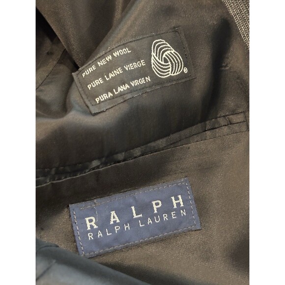 Ralph Ralph Lauren Dillards Blazer Mens 46T Grey Single Breasted Wool Canada - Picture 5 of 10